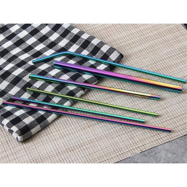 

factory colored drinking stainless straws 8.5\ steel