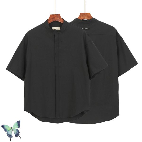 

2021 new men women solid color casual high street washed shirts coat rm35, White;black