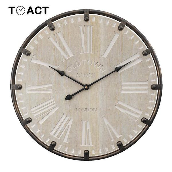 

wall clocks luxury clock handmade oversized 3d retro watch rustic decorative art big vintage large on the for gift