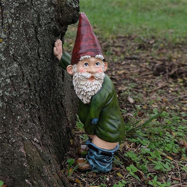 

resin naughty garden gnome garden statue christmas christmas hogard resin new gnome dress up decoration garden gnome resin