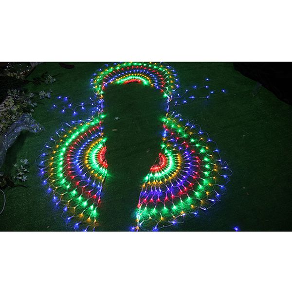 

eu/us plug mesh net led string lights outdoor fairy garland for christmas wedding new year party decoration, Black