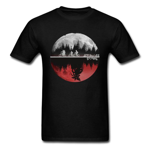 

незнакомец вещь тенниска strange thing t shirt black tee рубашка top одежда great moon байкер сша серия tshirt спорт толстовка с капюшоном h
