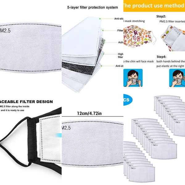 

paper haze face maskfilter 30pcs filter protective anti media insert for mouth mask anti dust m 855y