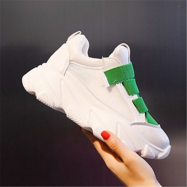 

2021 new more size 35-40 women's shoes spring from the women chunky father sneakers lady 7cm instructors fw1x, Black;white