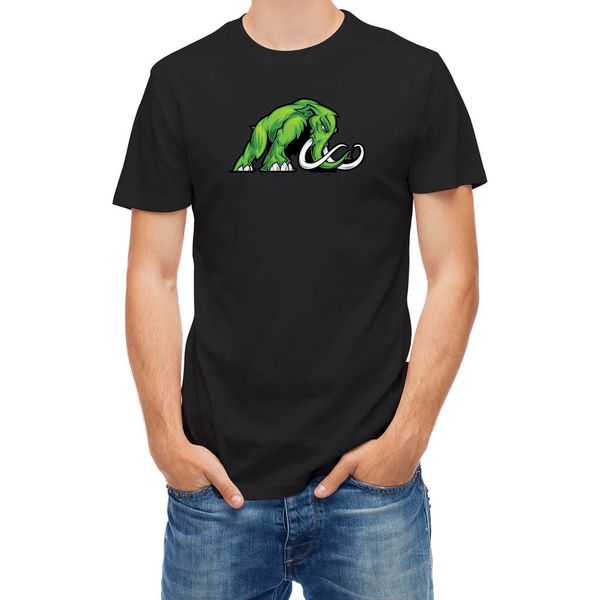 

t-shirt elephant mammoth green power tees any logo size tee print t shirt male brand fashion style sport hooded sweatshirt hoodie