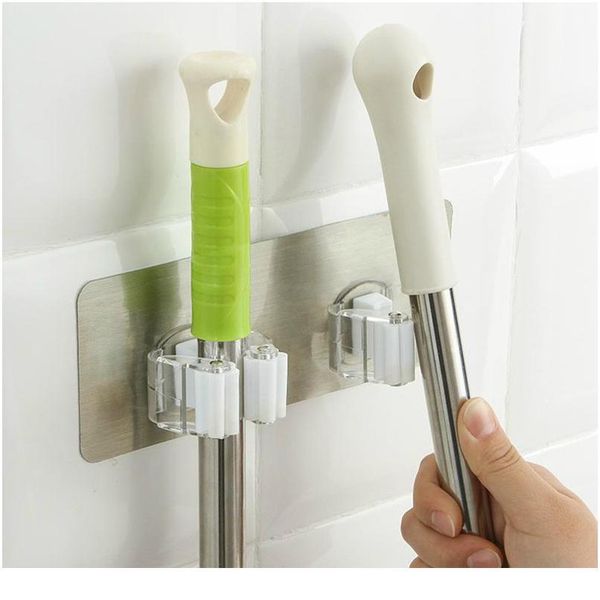 

1pc 17.8*7cm wall mounted mop organizer holder brush broom hanger storage rack kitchen tool shoe hanger housekeeper pi bbyxhr