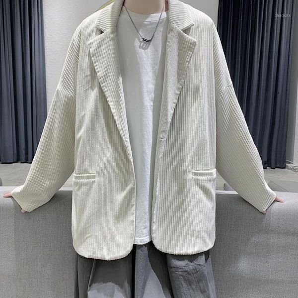 

2020 spring and autumn new youth popular korean version of solid color loose suit fashion casual jacket jacket black/beige1, White;black