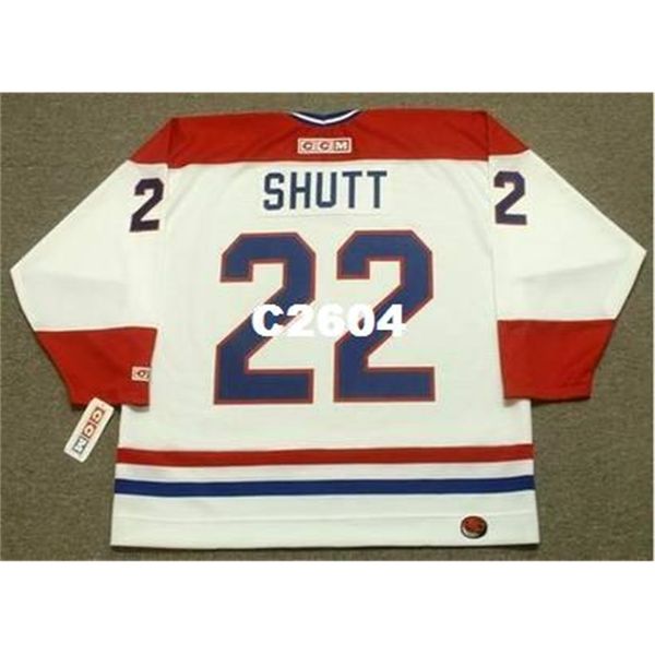 

men #22 steve shutt montreal canadiens 1979 1983 ccm retro away hockey jersey or custom any name or number retro jersey, Black