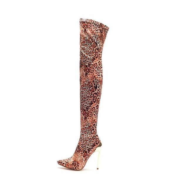 

big size 34-43 cool knee high boots women high heels shoes woman party footwear ladies lace up zipper platform boots, Black