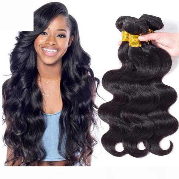 

new arrival peruvian virgin body wave human hair weave 3 4 5 bundles 8a virgin malaysian brazilian wet and wary hair extensions, Black