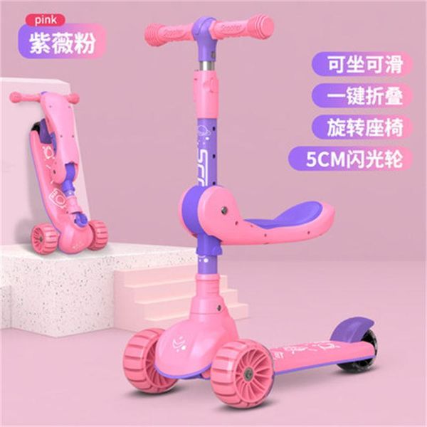 

gift sets children's scooter toddlers can sit and ride a 3 in 1 balance kid car for 2-12y fold 1s