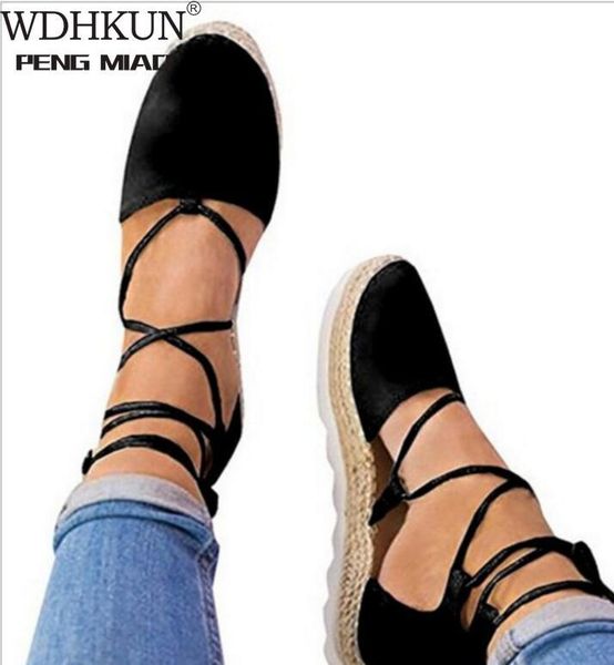 

women sandals plus size 35-43 summer shoes woman peep toe flat sandals back strap 2021 summer low heels zapatos mujer, Black