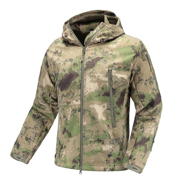 

military tactical jacket lurker shark skin soft shell men windbreaker army camouflage waterproof hooded camo hunt clothes x1025, Black;brown