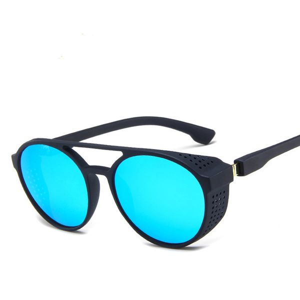 

lclassic frosted punk double beam sunglasses m, White;black