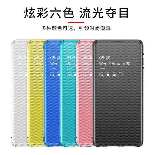 

qavip 11 case creative smart phone case huawei mate 30 mirror leather case for samsung note 10lk