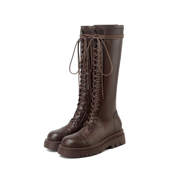 

woman 2021 knee-high microfibre shoes size 22-26.5cm length autumn and winter on-line long boots ki2e, Black