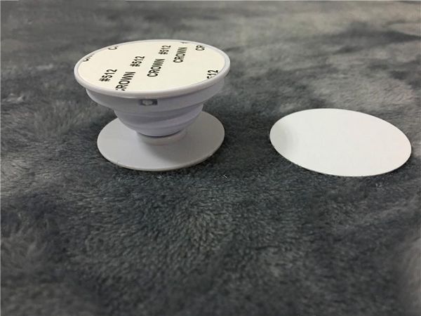 

new sublimation blank mobile phone plastic stand with metal insert heat trasnfer printing sublimation holder mounts stand without hook grip