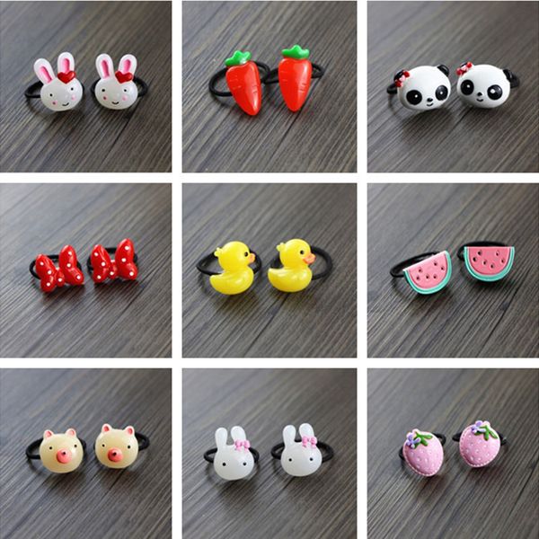 

2pcs новый мультфильм симпатичные jelly honeybee bands принцессы головной убор дети упругие волосы дети канаты девочки аксессуары детские го