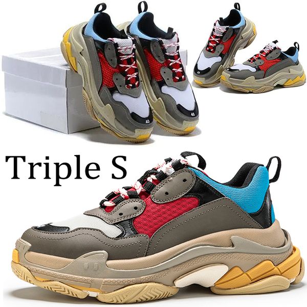 

new triple s men women casual shoes designer platform sneakers black white beige teal blue bred red pink mens trainers jogiing walking fashi