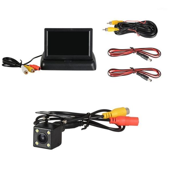 

4.3 inch car monitor reversing camera hd 4 light rear view camera set hd1