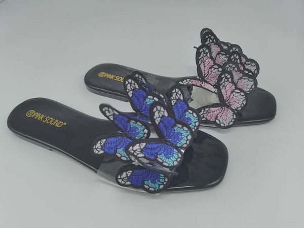 

xi5s summer flat slippers shoes woman peep black toe fashion white sandals slides ladies womens footwear zapatos de mujer qsd9