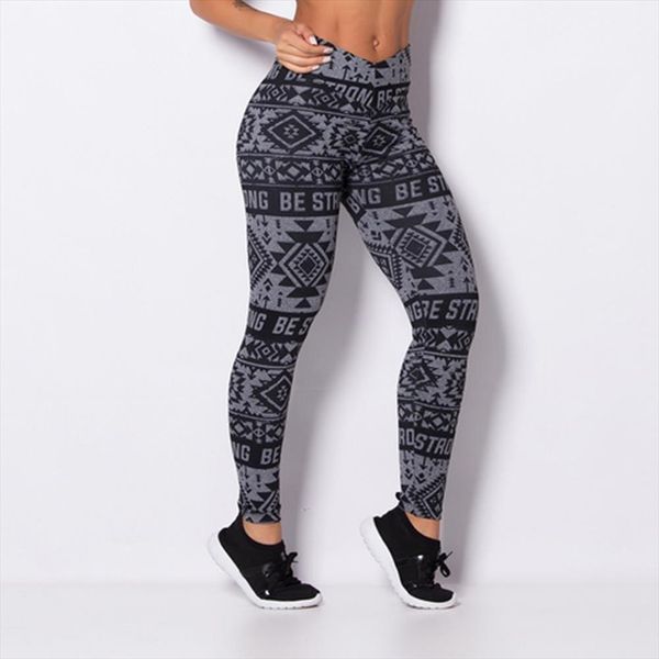 

women push up sportswear outdoor high waist leggings elastic force polyester autumn style casual skinny leggings for ladies, Black