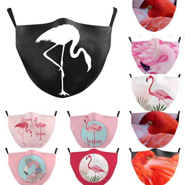 

factoryfactoyfashion 3d swan partten digital printing washable protective anti-dust polyester face mask for 4 ntp49