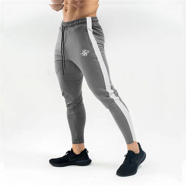 

men's fitness trousers jogger sports casual colorblocking fitness pants men's sports fabric comfortable breathable training suit, Black