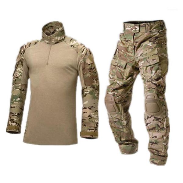 

four seasons men's outdoor wear resistant long sleeve camouflage suit army shooting suit hunting combat uniform1, Camo