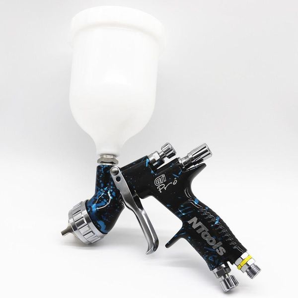 

colorful spray gun 1.3mm nozzle te20 cap water based spray gun varnish car painting car paint airbrush air tools1