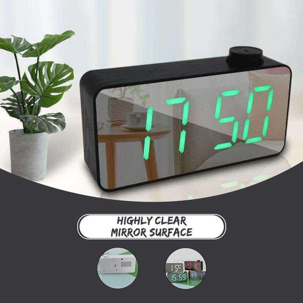 

other clocks & accessories electronic table large led digital alarm clock temperature display for home office travel desk decoration clock1