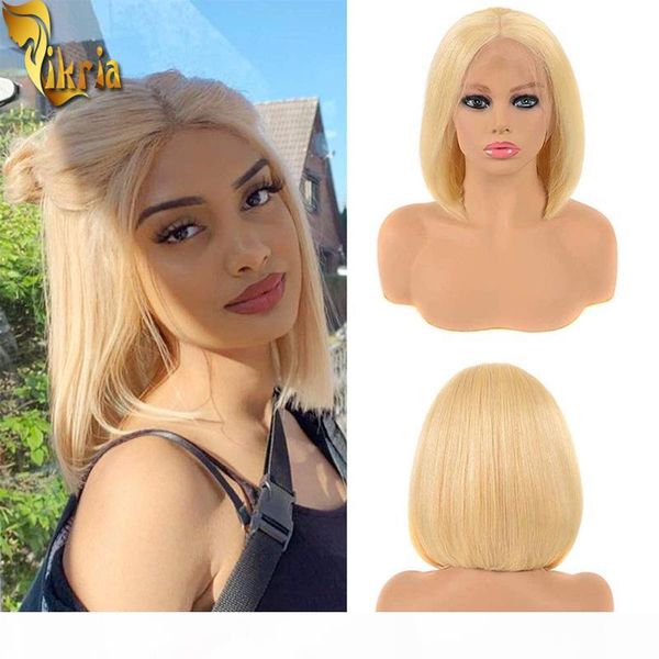 

613 straight bob wig 13x4 lace front wig full lace human hair wig pre plucked hairline brazilian peruvian malaysian remy hairfor black women, Black;brown