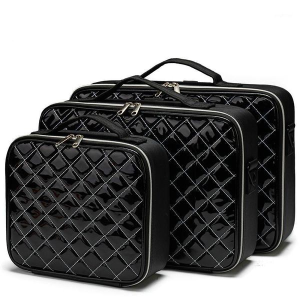 

2021 new professional makeup organizer cosmetic case bolso mujer cosmetic bag pu large make up storage case multilayer suitcase1