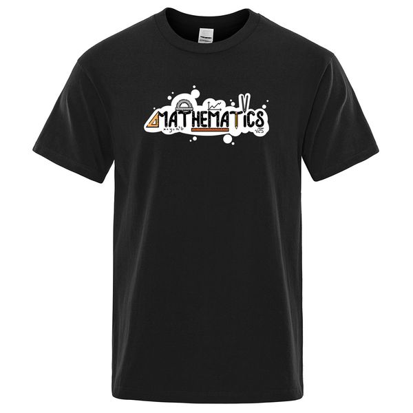 

sport 2019 mathematical formula t-shirt mens creative math print t shirt fashion loose brand-clothing streetwear stationery tee shirts
