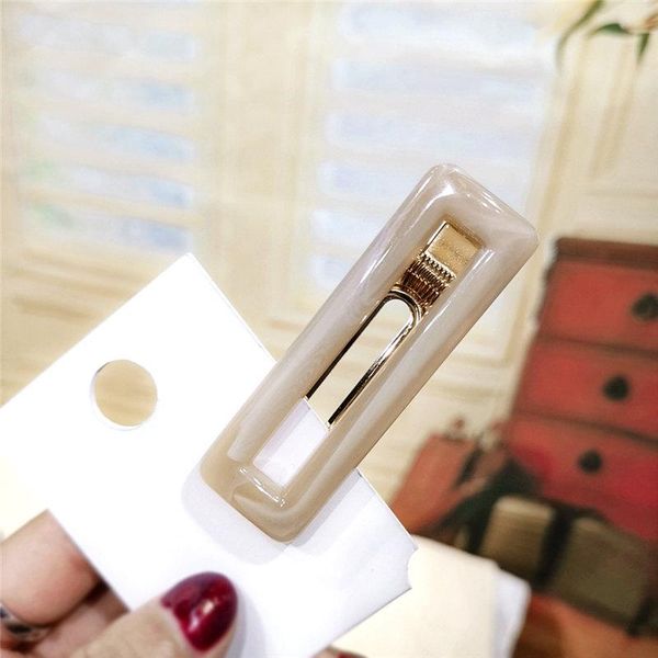 

клипы 1шт новые женщины девушки акриловые полые водослива прямоугольный волос tin foil блестки шпильки barrettes ободки для волос аксессуары, Slivery;golden