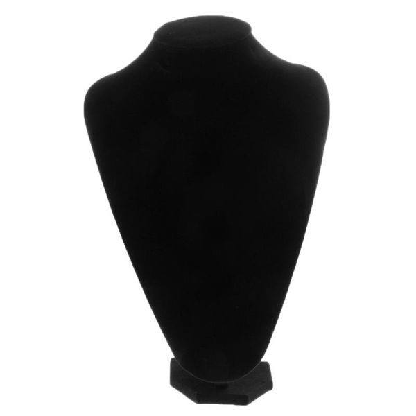 

jewelry display stand black velvet necklace earring display bust showcase c, Pink;blue