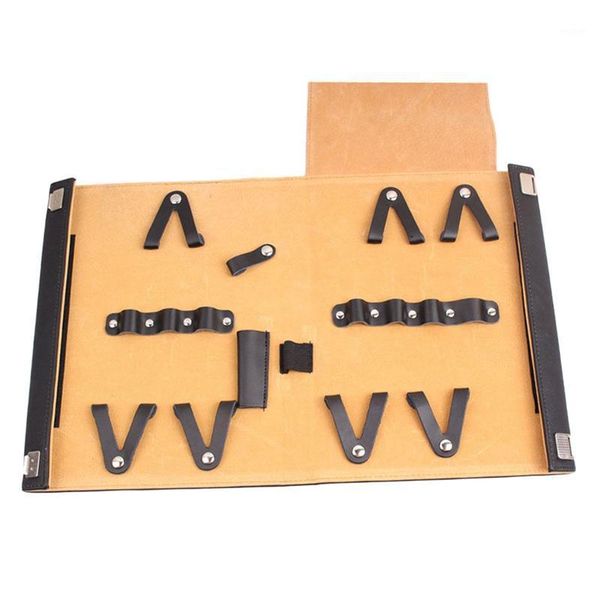 

hair clippers put 8pcs leather hairdressing tools bags pet scissor case waist pack pouch holder styling accessories1