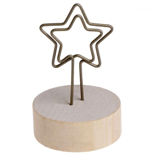 

round creative decoration article iron wood picture frame card p clip name e56e1