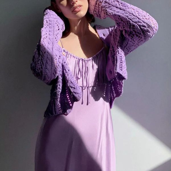 

новые летние женщины текстурированные weave вязать кардиган полный рукав случайные марочные вязанные топ femme свитер женский, White;black