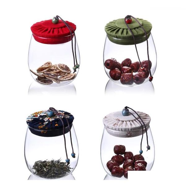 

transparent glass bottle food storage jar big capacity container bottle kitchen spice sea qylrna ppshop01