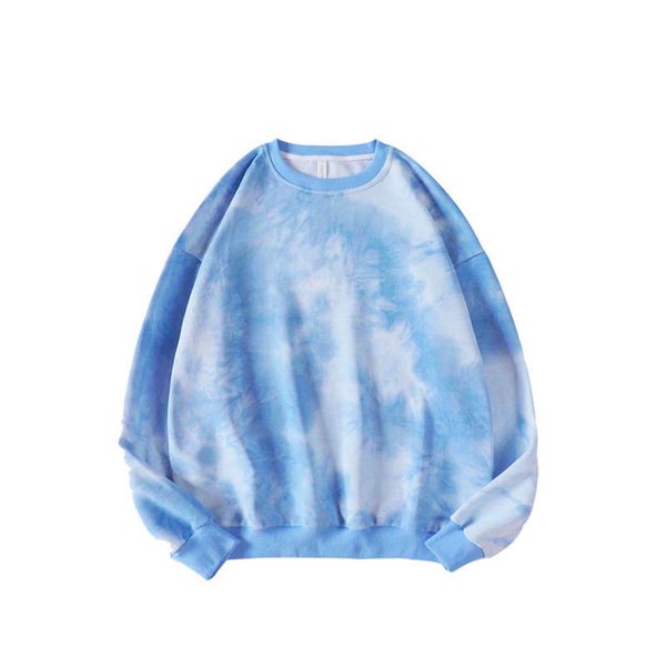 

2021 new winter female 3d tie dye hoodies with long sleeve cord streetwear printed pullover y434 8pt1, Black