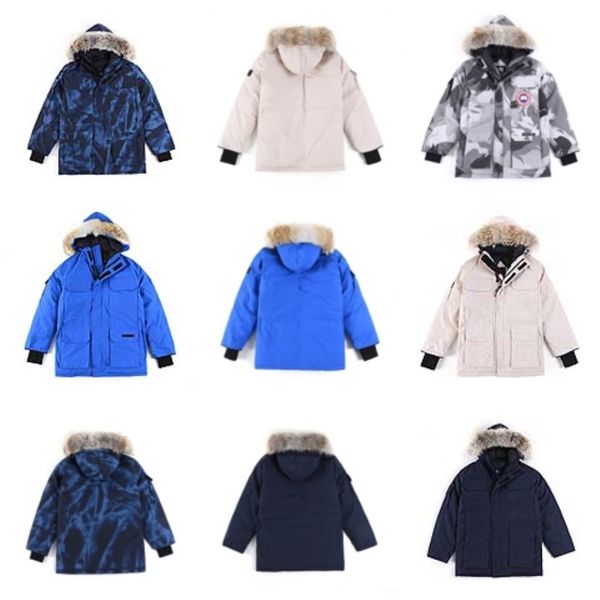 

brand new mens designer winter canda coat fashion floral embroidery solid color pullover winter canda coat mens casual loose winter canda #q, Black