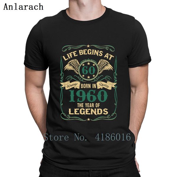 

life begins at 60 born in 1960 the year of legends humor standard leisure customized big size 5xl short sleeve sweatshirt hoodie t shirt