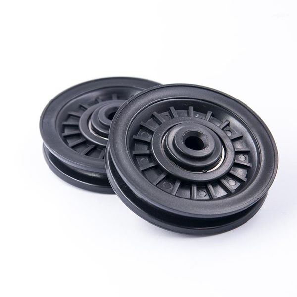 

accessories 1pcs strength training gym bearing pulley 90mm wearproof nylon wheel cable fitness workout equipment1