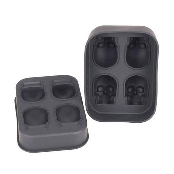 

3d skull sile ice cube tray mold for whiskey cocktails bpa -skull whisky i jlljob dh_garden