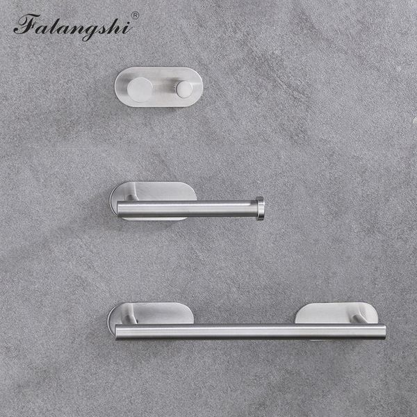 

bathroom hardware set robe hook roll paper holder single towel bar sticker easy installation bathroom accessories wb8863 qyljhm mywjqq