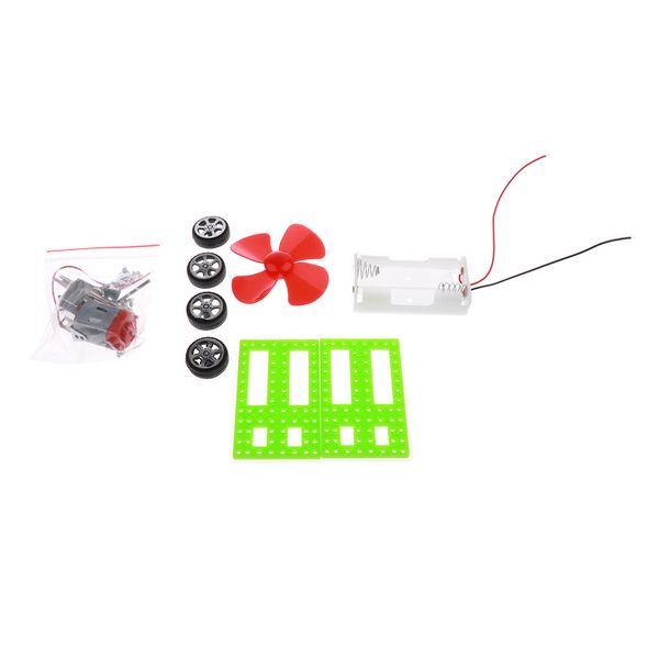 

kids scientific diy fan wind powered car mechanism model experiment toy gift