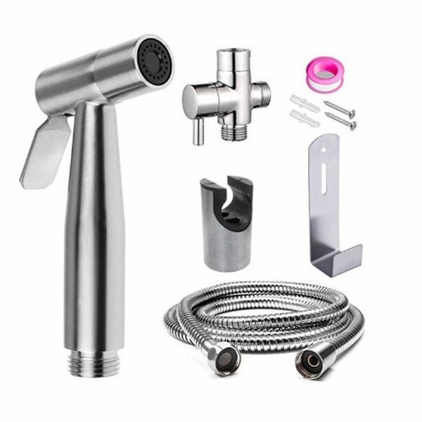

bath accessory set professional stainless steel toilet hand held bidet sprayer self cleaning shower head