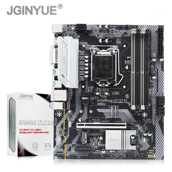 

jginyue b460 motherboard lga 1200 support intel core i3// 10th processor ddr4 ram memory m.2 nvme m-atx b460m gaming plus1