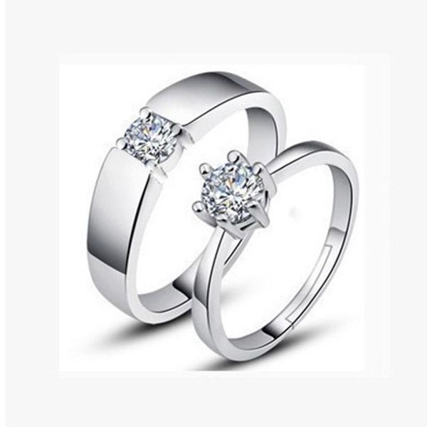 

день кольца для menwomen влюбленных пар кольцо charm обручальное кольцо свадебные украшения rg200018 sqcwss yada подарки стиль циркон валент, Silver